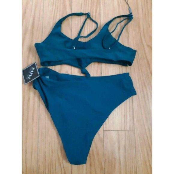 Zaful Bikini Two Piece Bathing Swim Suit Blue Sm - Picture 3 of 3